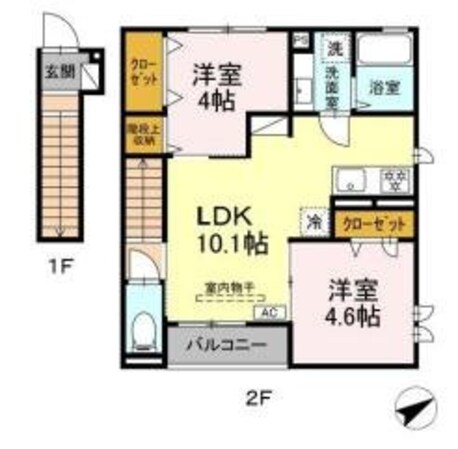 仮）Ｄ－ｒｏｏｍ野沢４丁目の物件間取画像